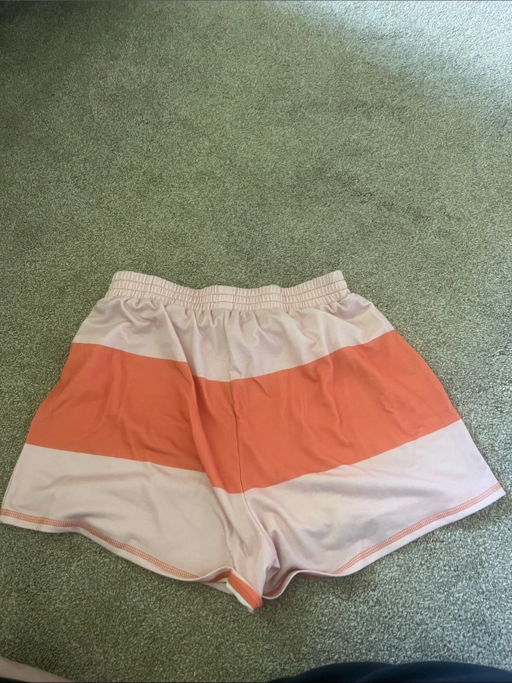 Orange & Cream Striped Zip Pullover Set - Picture 4 of 4
